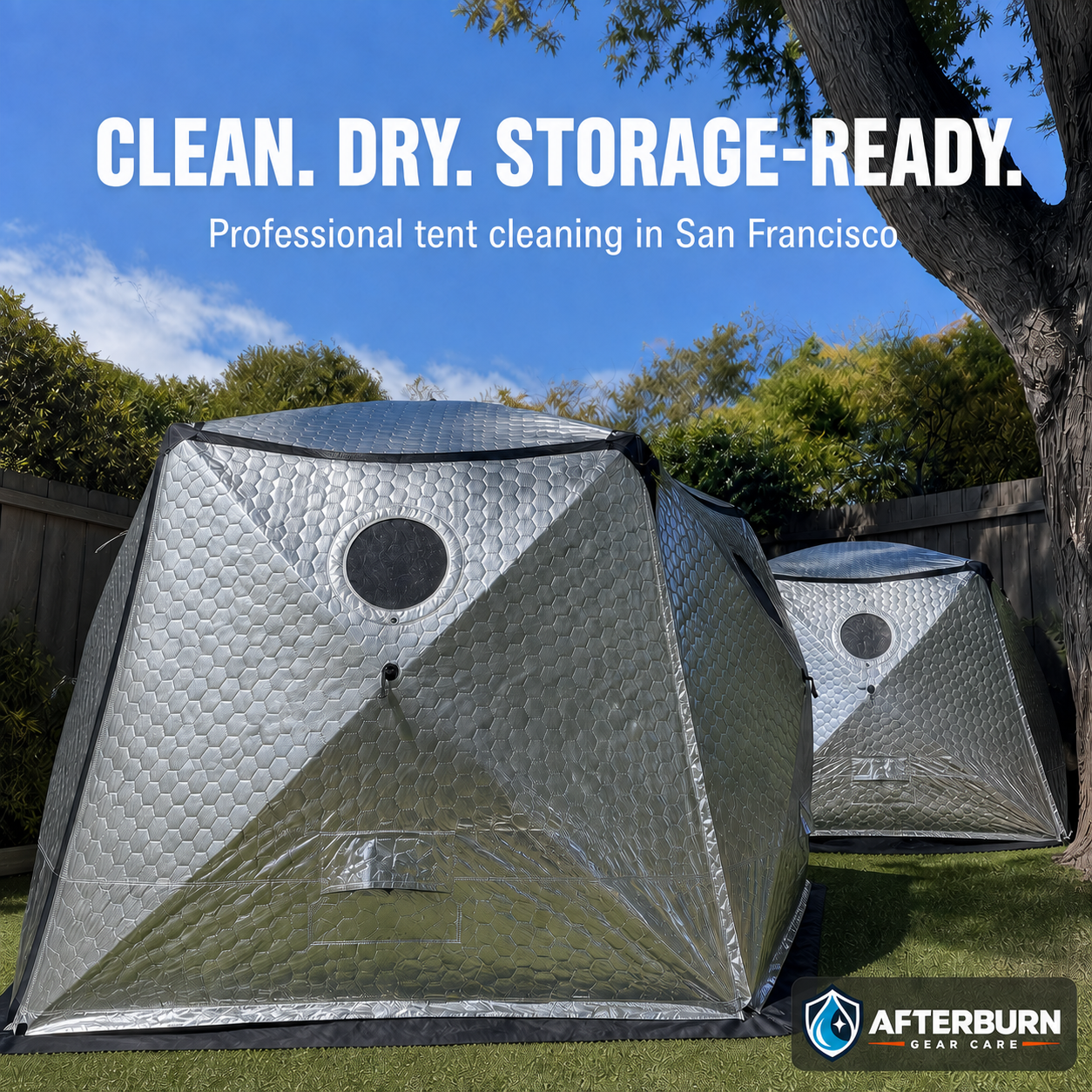 Clean Shiftpods ready for storage after professional cleaning in San Francisco